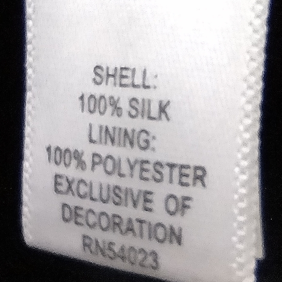 Vintage Banana Republic 100% Silk Artsy Dress Womens 4 Black Retro 90s Y2K - Picture 8 of 8